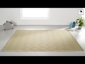 In-/Outdoor-Teppich Karo Kunstfaser - Grau - 200 x 290 cm