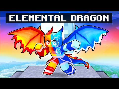 Playing as the ELEMENTAL DRAGON in Minecraft!