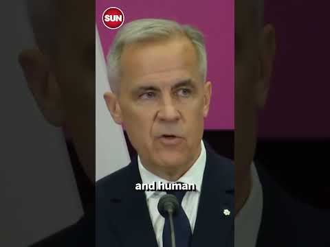 Canadian PM Mark Carney compares Gaza to Canada in military announcement.