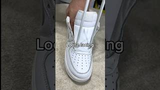 How to loose lace air force 1&#39;s (Easy way)