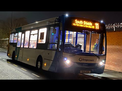 Journey through the Tyne Tunnel: Stagecoach North East 37301 (SK15HDG) Alexander Dennis Enviro 200