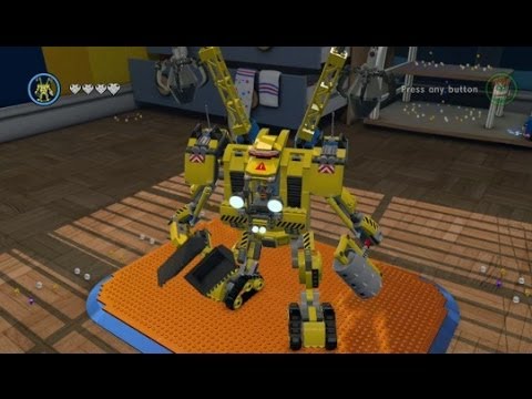 LEGO Movie Videogame - Golden Instruction Build #13 - Emmet's Mech Showcase