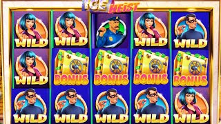 BIG WIN SLOT IGT ICE HEIST BONUS AND FREE SPINS
