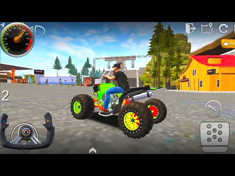 Quad Bike Game - Green Dirt Quad Bike Racing Online Multiplayer 3D Driving Android Gameplay