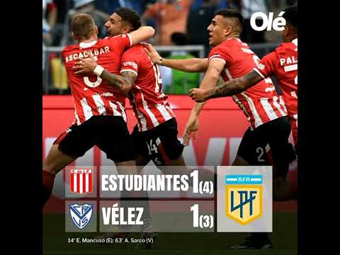 Estudiantes 1=1 Velez Sarsfield Penales (4=3)/ Narración de 2 Jesús Emiliano/ Final Copa de La Liga🏆