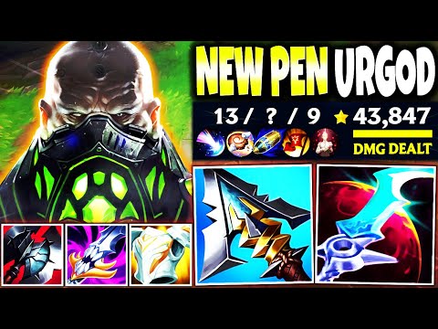 Meet our NEW OP MAX PEN URGOT Season 13 Build to 1v9 CARRY (4x SHIELDS) 🔥 LoL Top Urgot s13 Gameplay