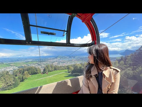Gondola Ride to Mt Pilatus and Dragon Trail l Lucerne l Switzerland🇨🇭l 4K