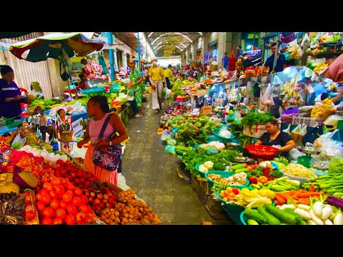 Food Rural TV, Cambodian Fresh Routine Foods Market Show - Plenty of Vegetable, Fruit, Mango, Fish