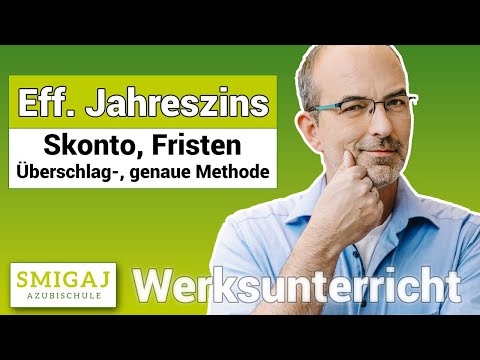 So berechnest Du Skonto richtig #effektiverJahreszins