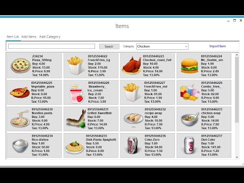 Restaurant POS Win - RPW User Guide winform restpos - C# Winform SQL