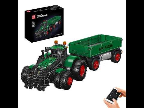 Mould King 17095 Traktor s valníkem a drapákem R/C