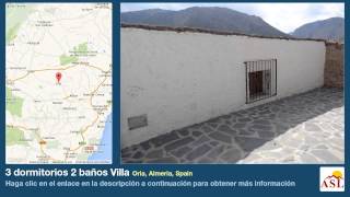 preview picture of video '3 dormitorios 2 baños Villa se Vende en Oria, Almeria, Spain'