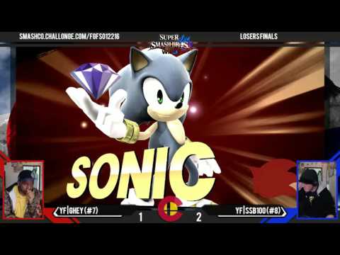 FGF28 - YF|Ghey (Sonic) Vs. YF|SSB100 (Olimar, Ike) - Losers Finals
