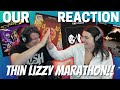 THIN LIZZY MARATHON COUPLE REACTION to Slow Blues/Johnny The Fox/Downtown Sundown/The Sun Goes Down