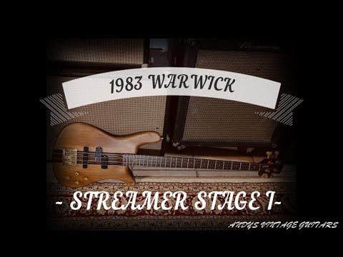 1987 Warwick Streamer Stage I Bass with Warwick Flight Case image 10