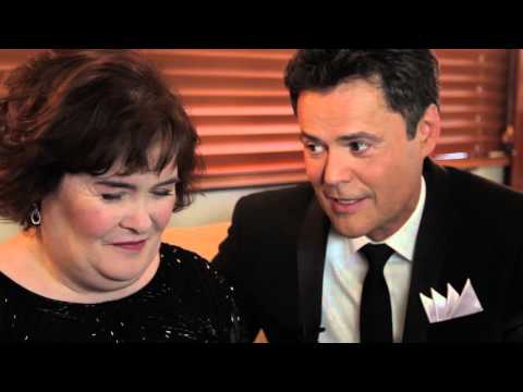 Susan Boyle and Donny Osmond backstage interview