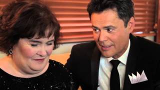 Susan Boyle and Donny Osmond backstage interview