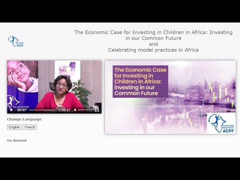 , title : 'Event video of The Economic Case for Investing in Children in Africa - French'