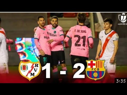 Rayo vallecano vs Barcelona 1-2| all extended Highlights and goals 2021