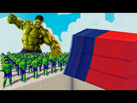 200x HULK + 1x GIANT vs EVERY GOD - Totally Accurate Battle Simulator TABS
