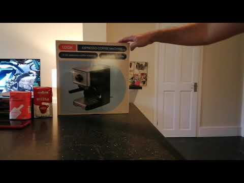 LOGIK L15EXC19 Espresso Coffee Machine unboxing