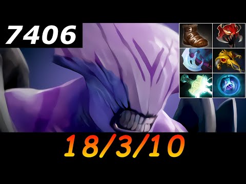 Dota 2 Faceless Void 7406 MMR 18/3/10 (Kills/Deaths/Assists) Ranked Full Gameplay