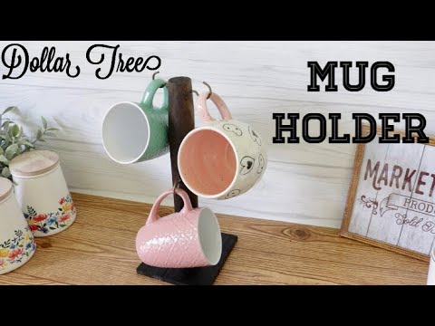 Dollar Tree DIY Mug Holder Video