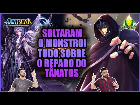 REPARO de ARMADURA do DEUS da MORTE, TÂNATOS! Está MAIS FORTE que NUNCA! Saint Seiya Awakening