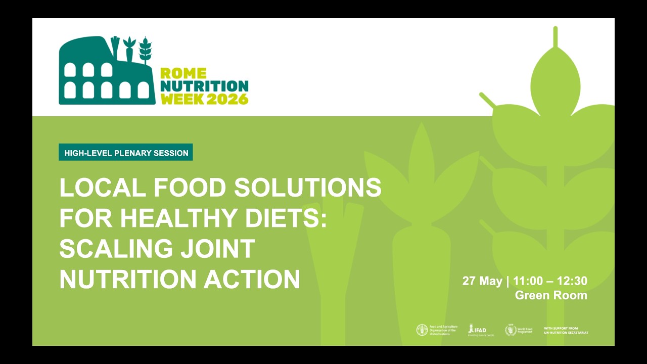 Day 3 - 27 May 2026 - HL Plenary Session - Local Food Solutions for Global Nutrition Impact