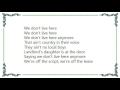 Jakob Dylan - We Don't Live Here Anymore Lyrics