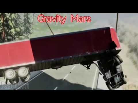 Which machine with different gravity gives the longest jump (earth, Moon)- Beamng drive