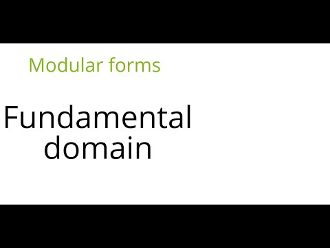 Modular forms: Fundamental domain