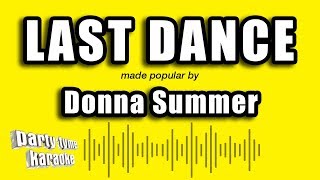 Donna Summer - Last Dance (Karaoke Version)