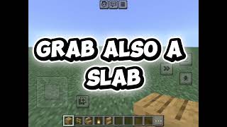 I am showing how to build a tent in Minecraft.