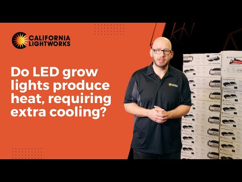 Do LED grow lights produce heat, requiring extra cooling?