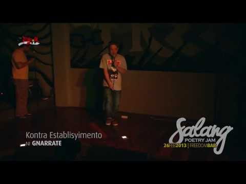 SALANG Poetry Jam: GNARRATE - "Kontra Establisyimento"