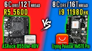 Ryzen 5 5600 vs i9 11980hk Test in Total War Three Kingdoms _ i9 11980hk vs R5 5600 OC