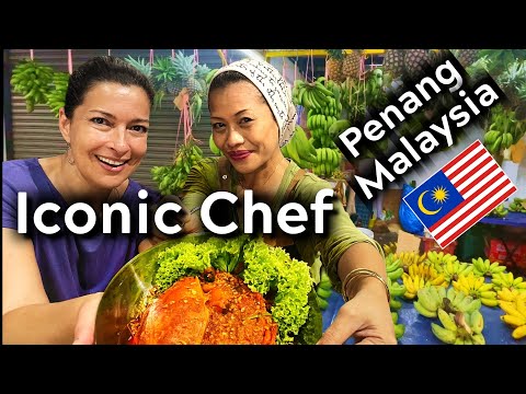 Chef icônico A MELHOR comida da Malásia no Qually's Nusantara Kitchen Georgetown, Penang, Malásia