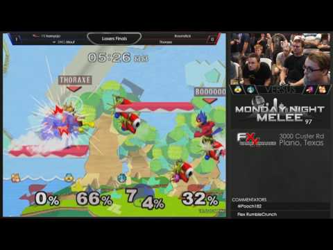 MNM 97 - Thoraxe + Boomstick vs hamyojo + Mouf - Losers Finals Melee