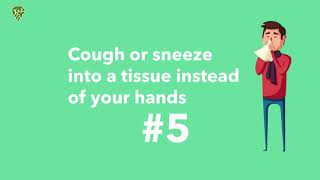 Healthy Life Tip: Cough or Sneeze into a tissue