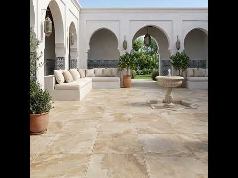 Dalle extérieur Chateau 2.0 crème R11 60x60 cm