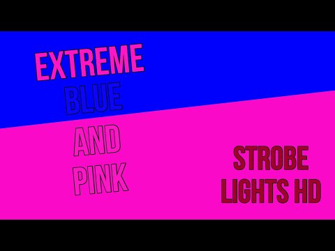 [1 Hour] EXTREME FAST BLUE AND PINK STROBE LIGHT [SEIZURE WARNING]
