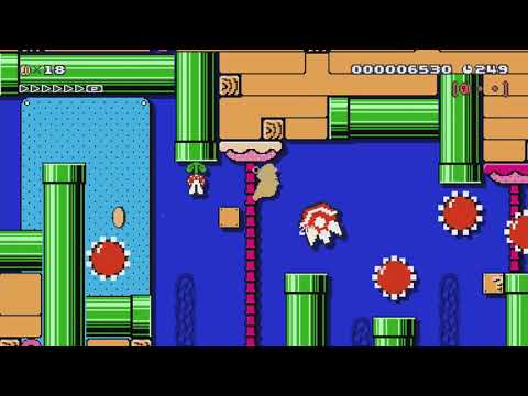 SMB3 Whimsical Waters by Jake_15 - Super Mario Maker - No Commentary 1bo