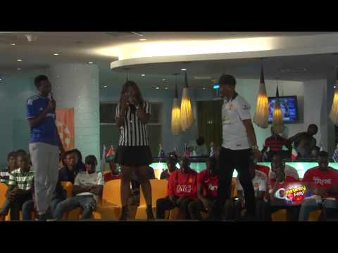 BABA HAFUSA REMINISCE VS ID CABASA - MAN UNITED VS CHELSEA CELEBRITY FANS CHALLENGE 2015