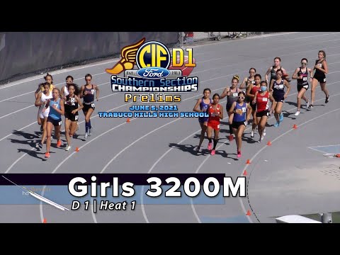 2021 TF - CIF-ss Prelims (D1) - 3200 Meters (Girls, Heat 1 of 2)