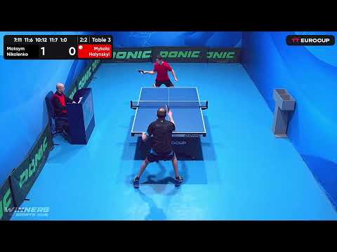 13:40 Maksym Nikolenko 2-3  Mykola Halynskyi 12.04.2023 TT Euro.Cup Ukraine Star
