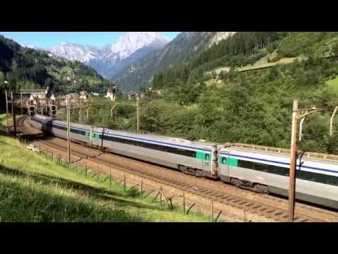 SBB Re4/4 + FS ETR470 @Gurtnellen