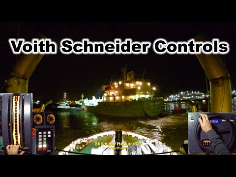 Tugboat Dual Camera #3 - NightShift ! Voith Schneider Controls