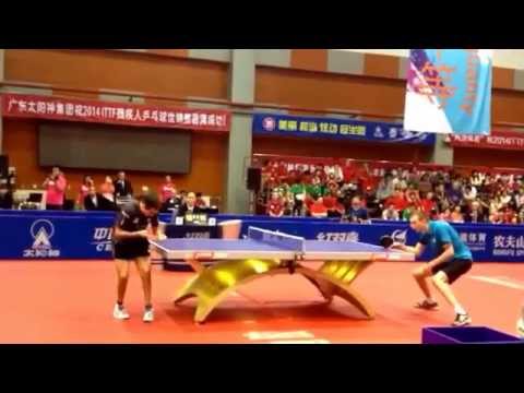 Will Bayley celebrating his ITTF Para World Championships 2014 victory in Beijing