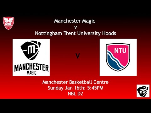 NBL D2: Manchester Magic v Nottingham Trent University Hoods